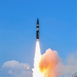 THE AGNI PRIME MISSILE SUCCESSFULLY TEST FIRED